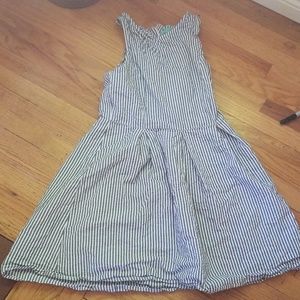 Blue Pinstripe  summer dress